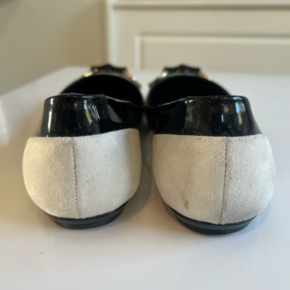 Gucci Moca Pelle E Cuoio Vernice Soft Kid Scamoscia Suede Horsebit Bamboo Flats - Picture 6 of 7